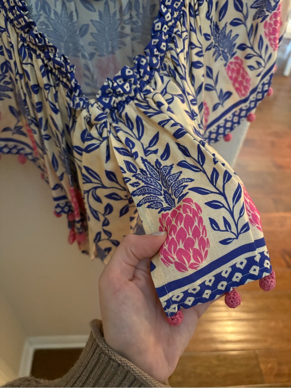 FARM Rio x Anthropologie Off-The-Shoulder Ruffle Blouse - Picture 7 of 9